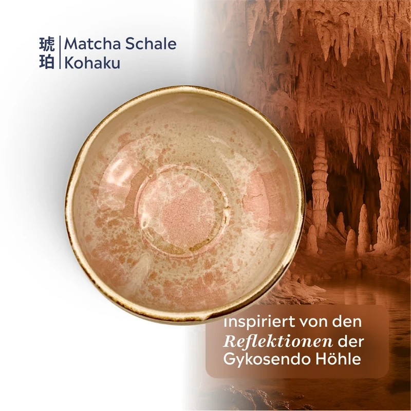 Matcha Schale (Chawan) Kohaku | Rosa