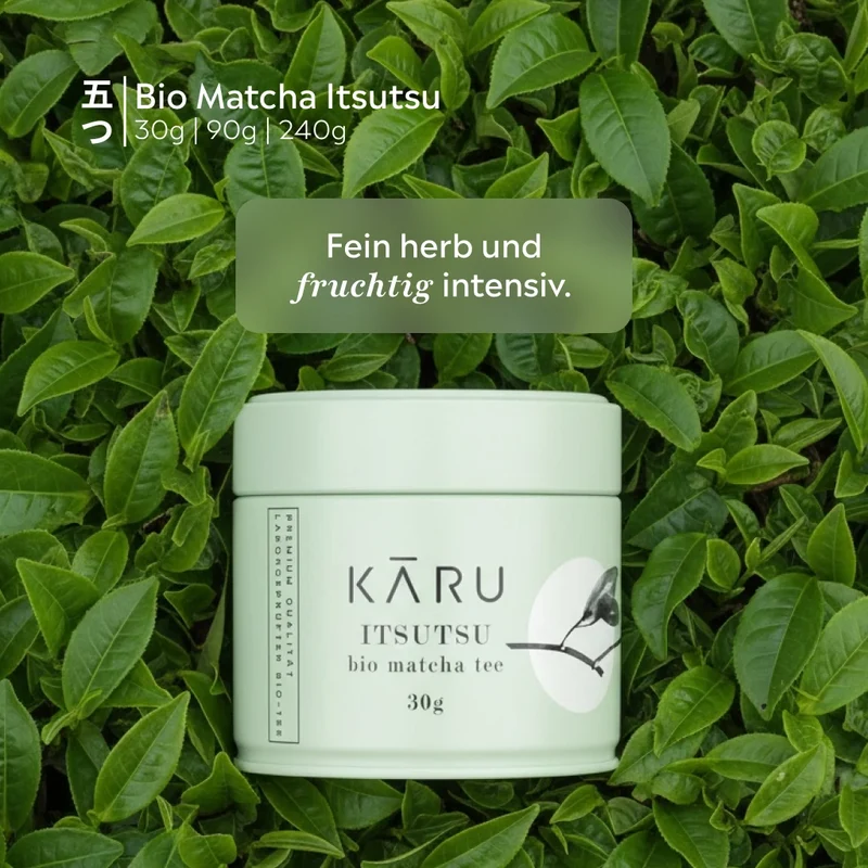 Bio Matcha Set Itsutsu Türkis (Mizuiro)