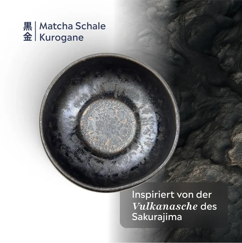 Matcha Schale (Chawan) Kurogane | Schwarz