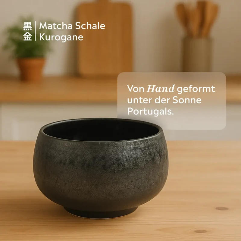Matcha Schale (Chawan) Kurogane | Schwarz