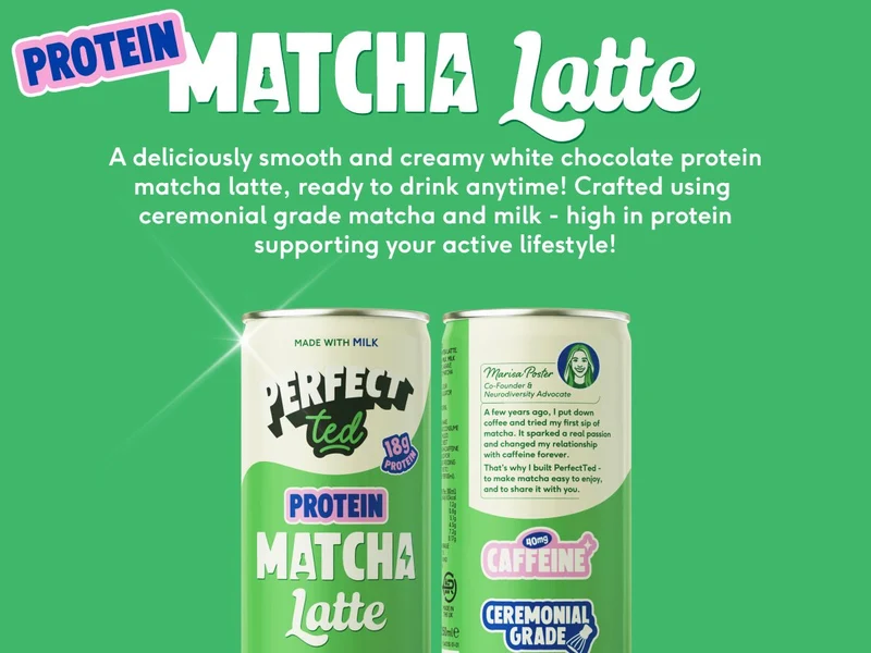 protein matcha latte - white chocolate