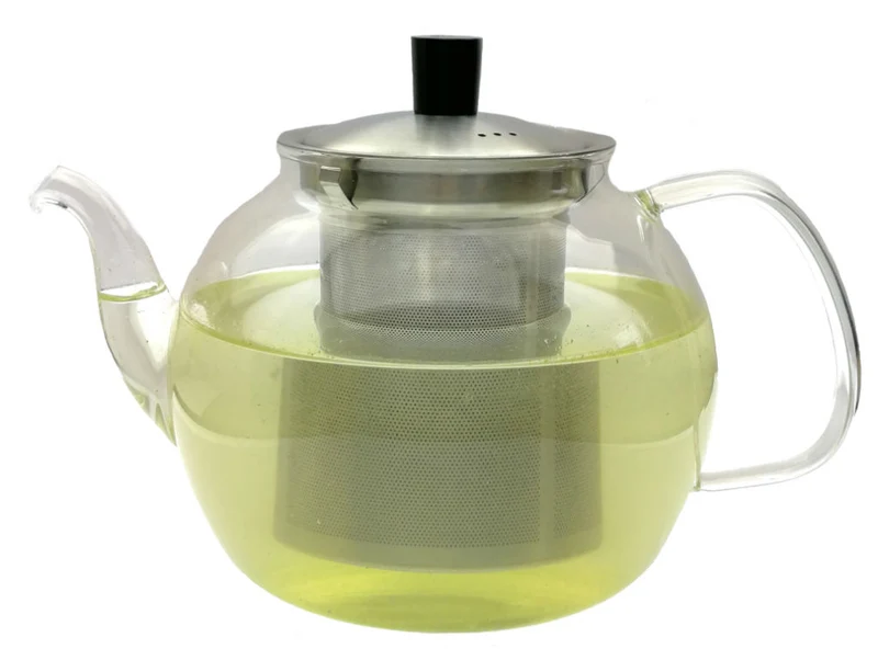 Teekanne aus Glas mit Teesieb aus Edelstahl 900ml