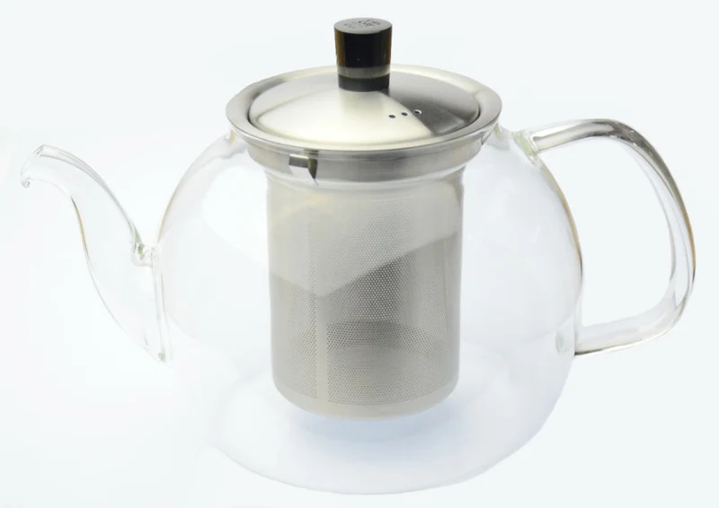 Teekanne aus Glas mit Teesieb aus Edelstahl 900ml