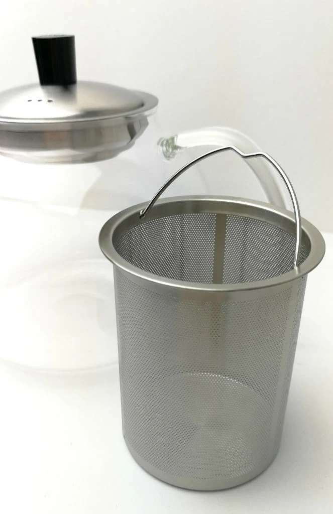 Teekanne aus Glas mit Teesieb aus Edelstahl 900ml