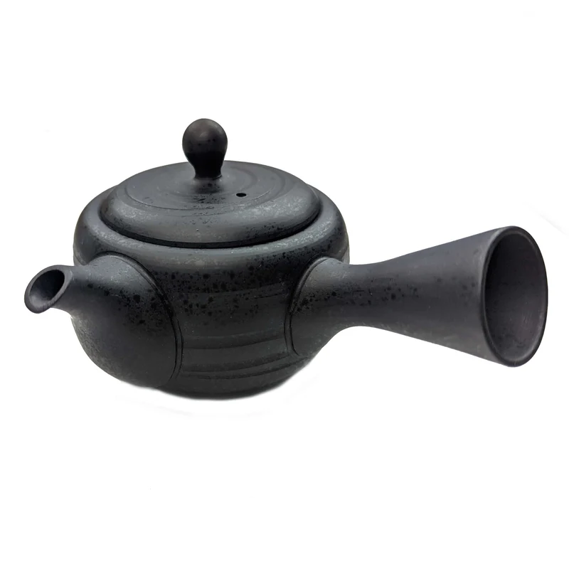 Kyusu Charcoal Black 200ml, Edelstahlsieb