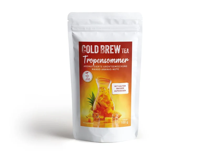 Cold Brew Tropensommer – exotischer Mango-Ananas-Eistee