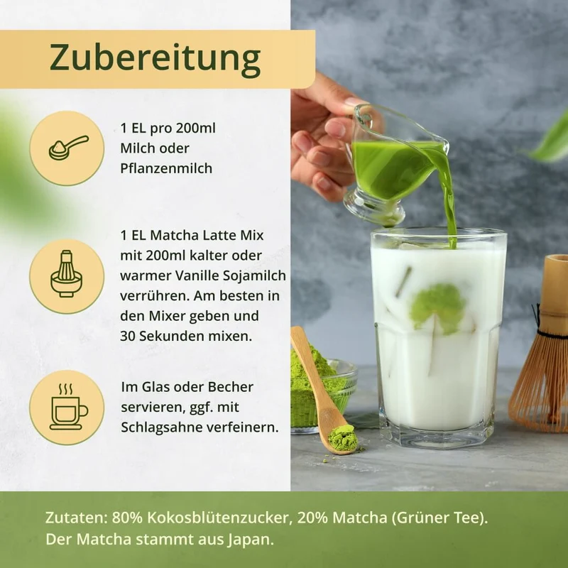 Matcha Latte Mix 200 Gramm