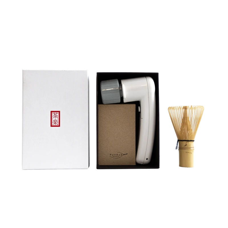Charaku Electric Matcha Whisk + Bamboo Whisk Set
