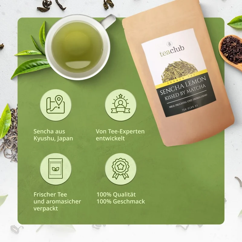 Sencha Lemon kissed by Matcha
