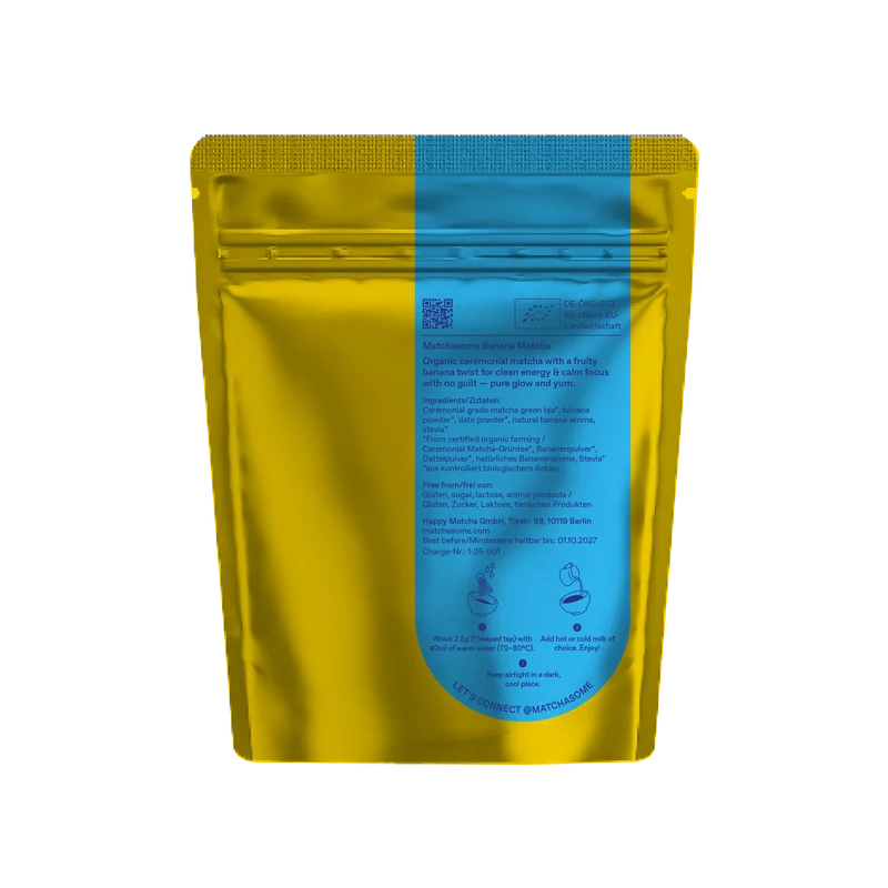 Organic Ceremonial Banana Matcha 40g