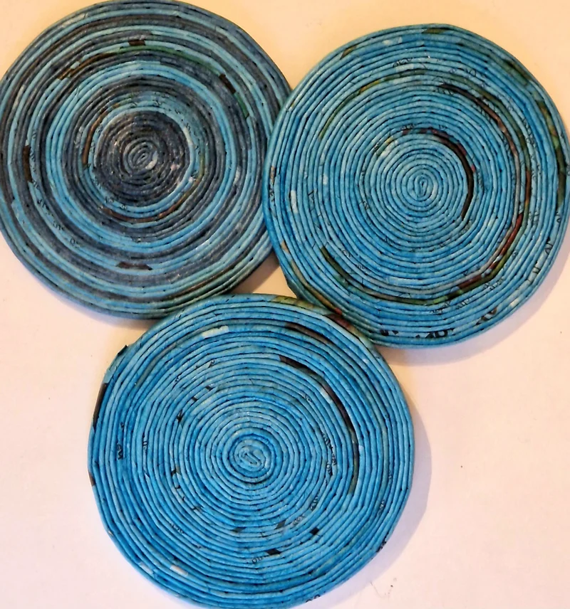 Untersetzer Petrol Blau