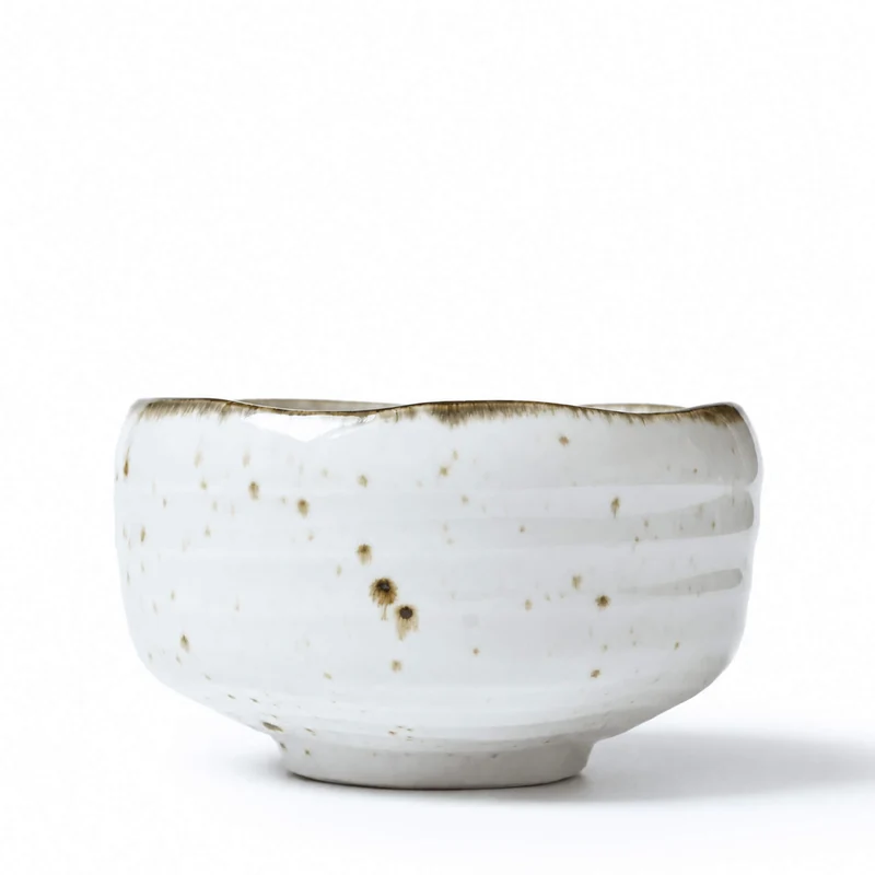 Matcha Schale NARA, Einsteiger-Chawan aus Steinzeug in Kohiki-Technik, Made in Japan