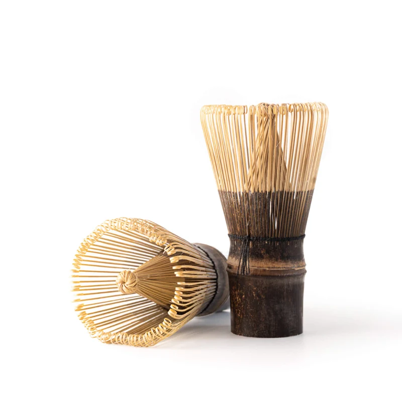 Matcha Besen, dunkler Bambus (dark bamboo, Susudake), 120 Borsten