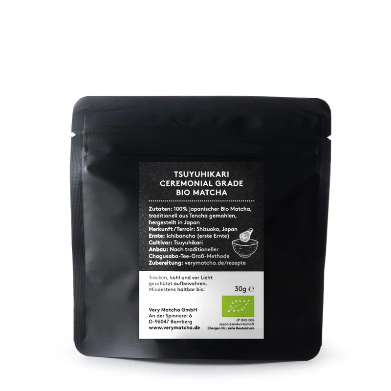 Bio Matcha TSUYUHIKARI Ceremonial Grade, 30g