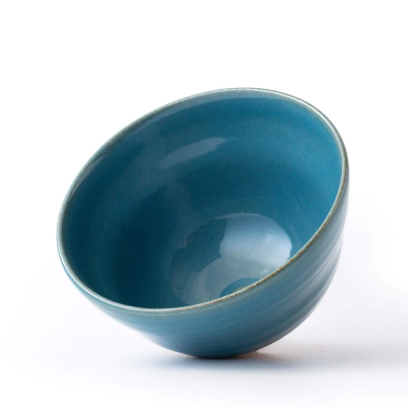 Matcha Schale SHINKAI: Chawan mit tiefblauer Glasur, Made in Japan