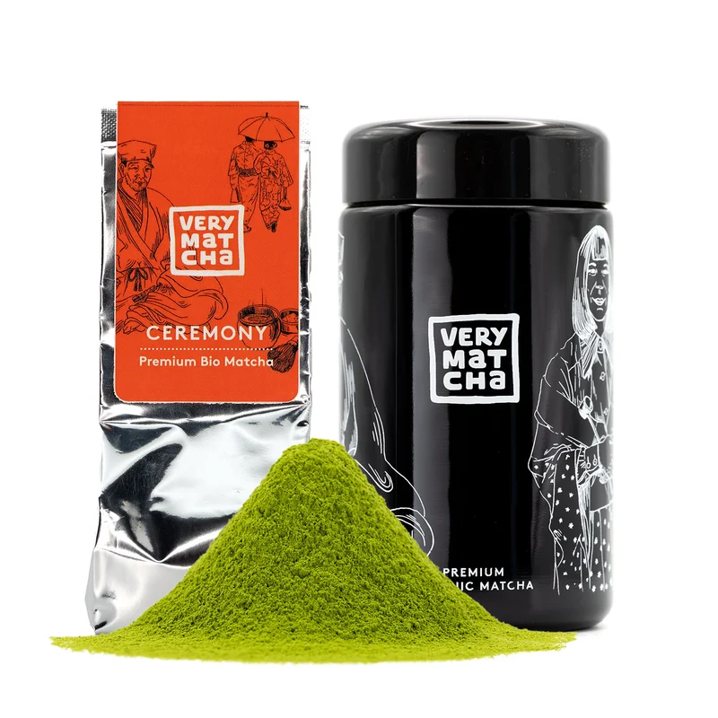 Bio Matcha CEREMONY 30g im Violettglas
