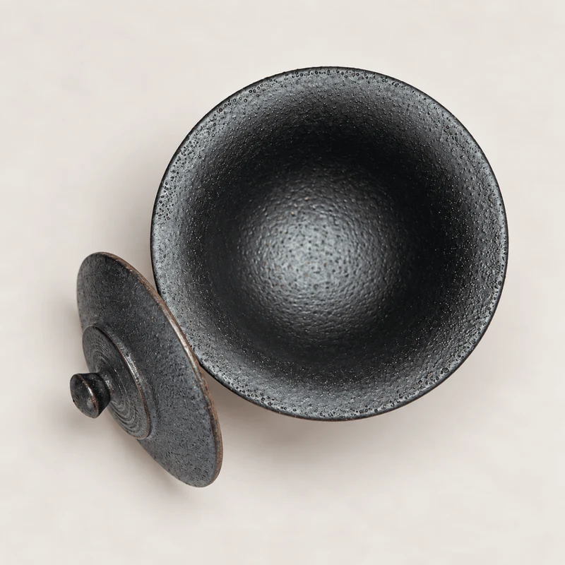 Antike Erde – japanisches handgemachtes Shigaraki-Yaki Hohin Gaiwan