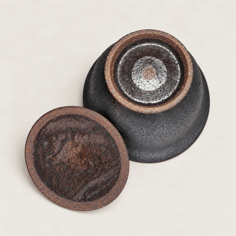 Antike Erde – japanisches handgemachtes Shigaraki-Yaki Hohin Gaiwan
