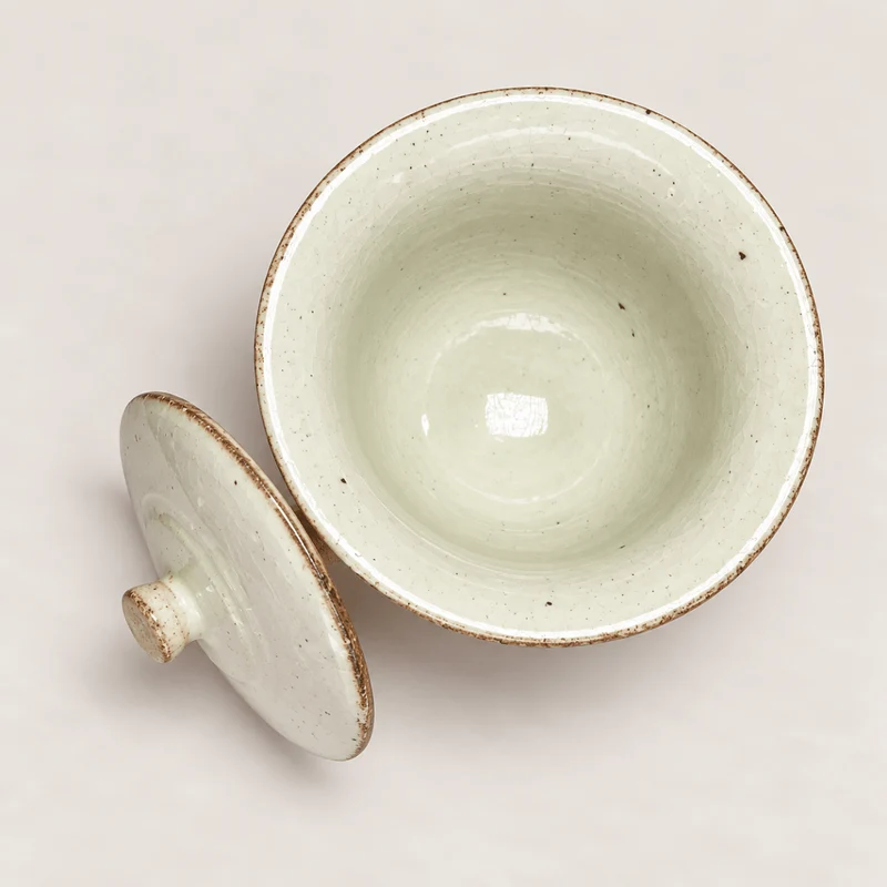 Antike Erde – japanisches handgemachtes Shigaraki-Yaki Hohin Gaiwan