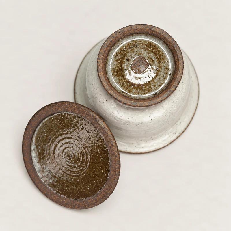Antike Erde – japanisches handgemachtes Shigaraki-Yaki Hohin Gaiwan