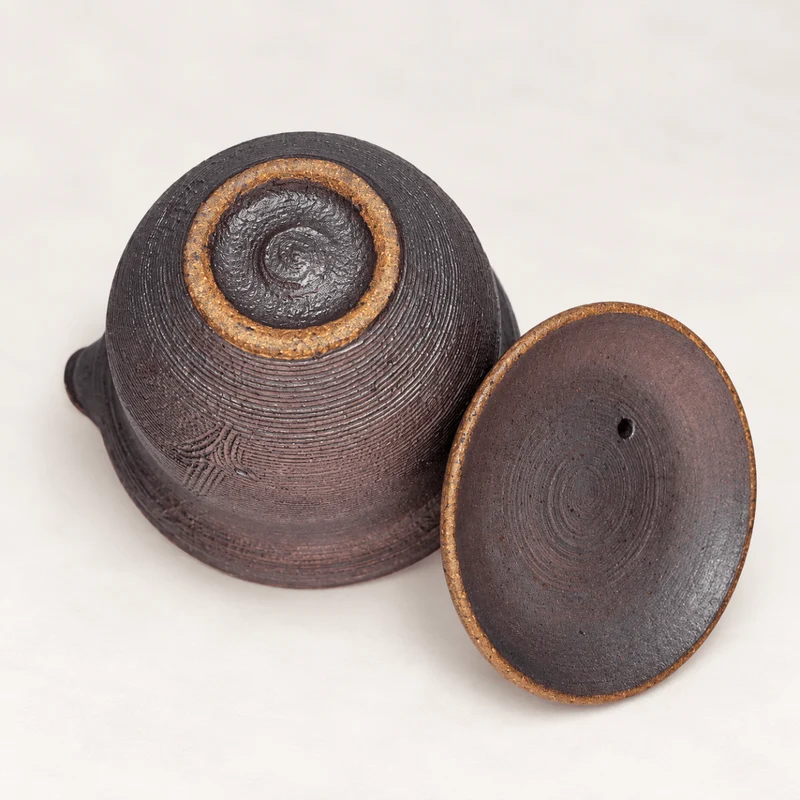 Erde & Seladon – japanisches handgemachtes Shigaraki-Yaki Hohin Shiboridashi