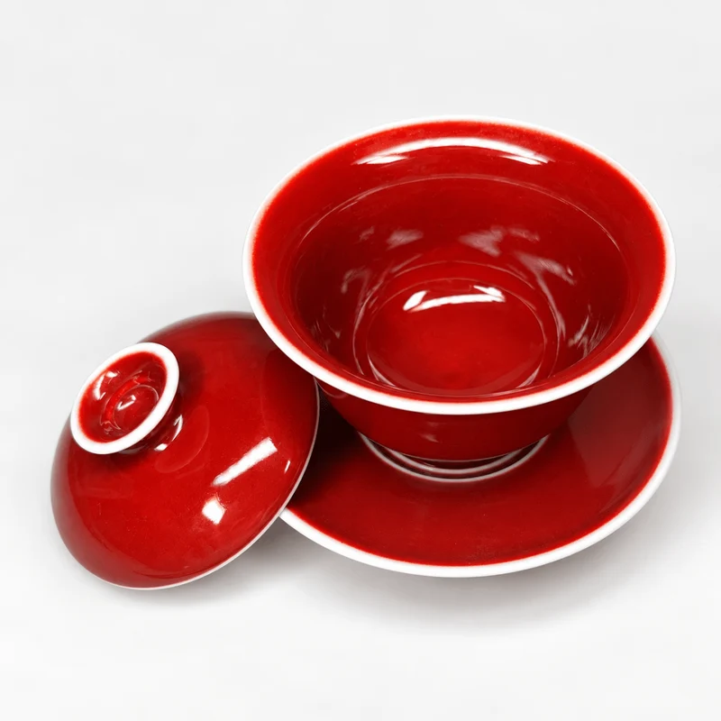 Langhong Gaiwan – Legendäres Kupferrot aus Jingdezhen