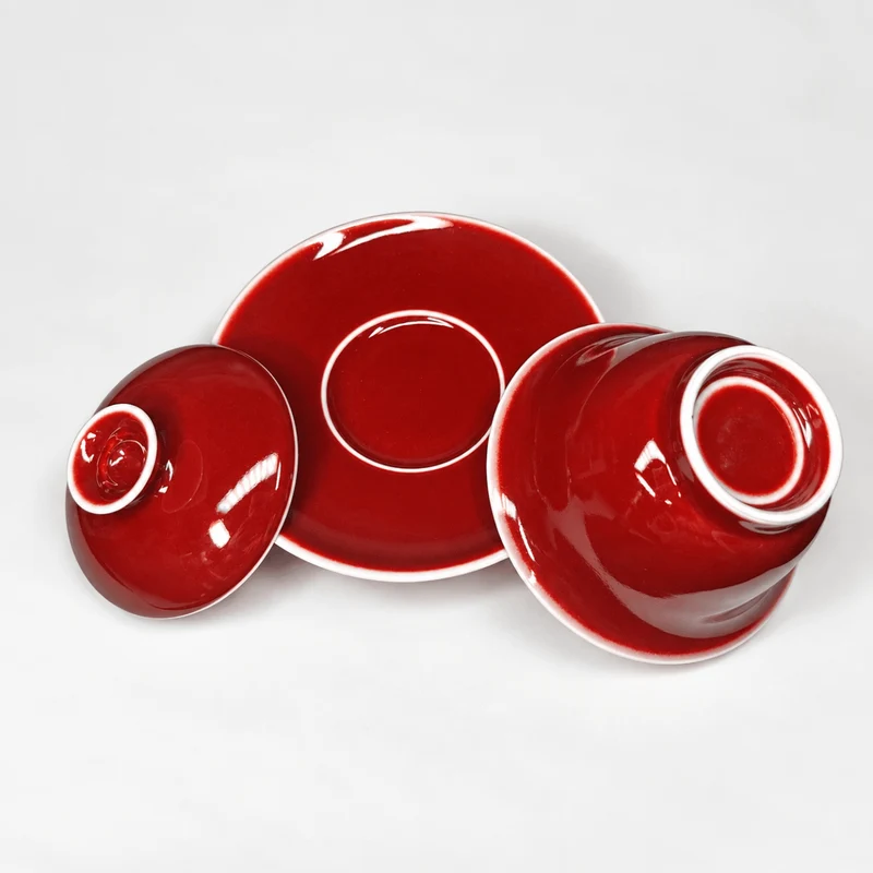 Langhong Gaiwan – Legendäres Kupferrot aus Jingdezhen