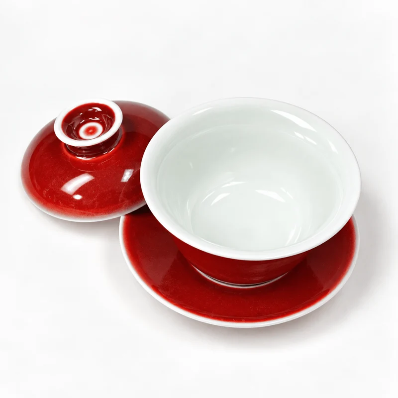 Langhong Gaiwan – Legendäres Kupferrot aus Jingdezhen