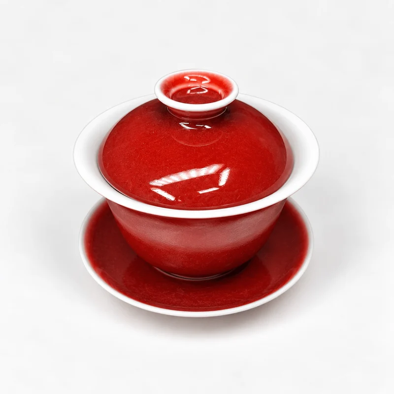 Langhong Gaiwan – Legendäres Kupferrot aus Jingdezhen