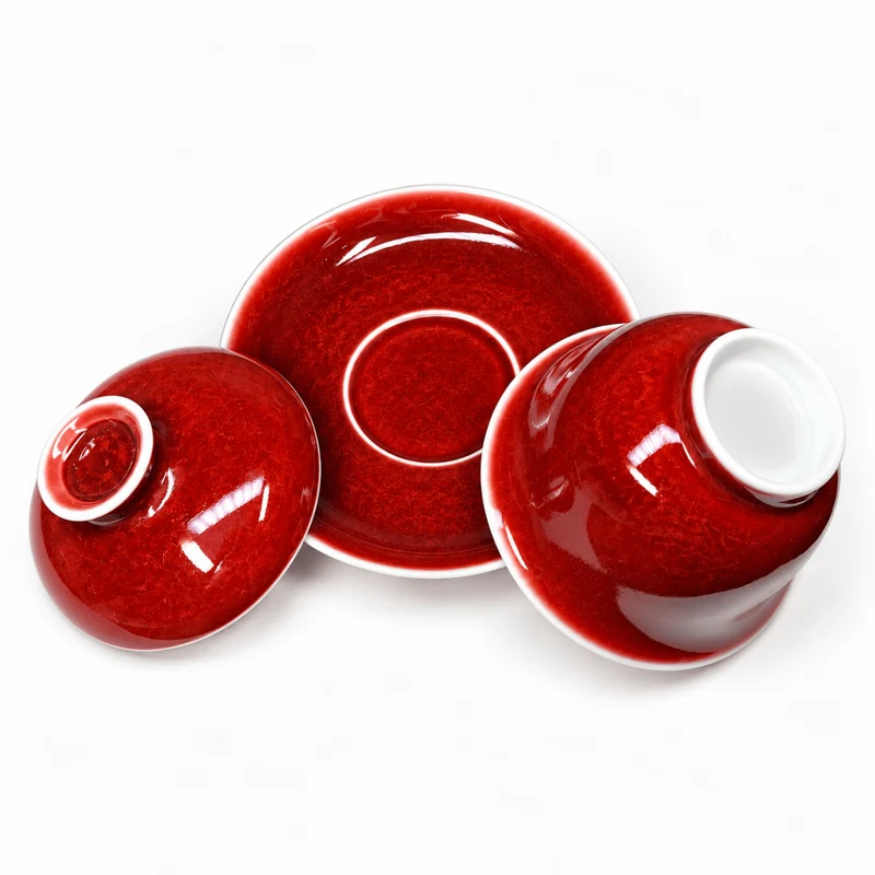 Langhong Gaiwan – Legendäres Kupferrot aus Jingdezhen