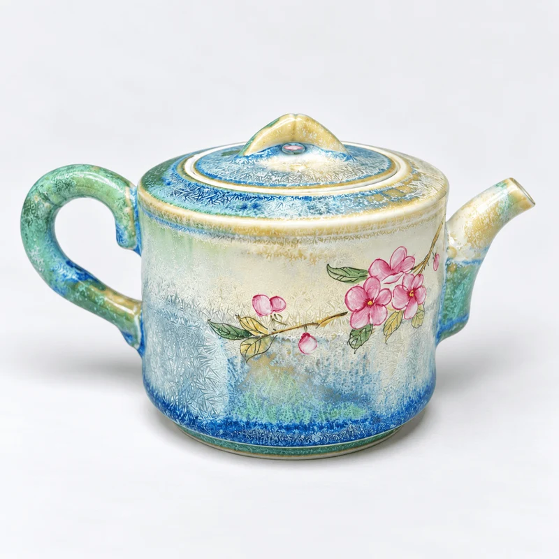 Frühlingsfrostblüte – Handgefertigte Jingdezhen-Teekanne 150 ml