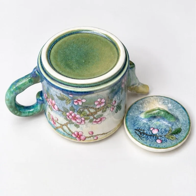 Frühlingsfrostblüte – Handgefertigte Jingdezhen-Teekanne 150 ml