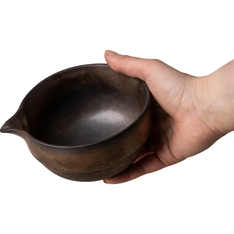 Matchaschale Pan mit Ausguss