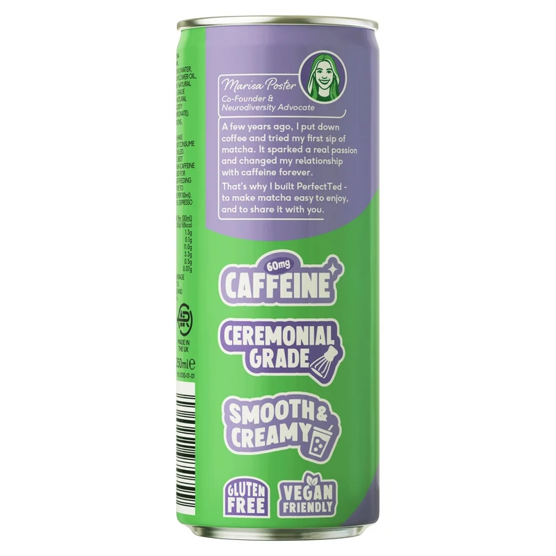 blueberry oat matcha latte