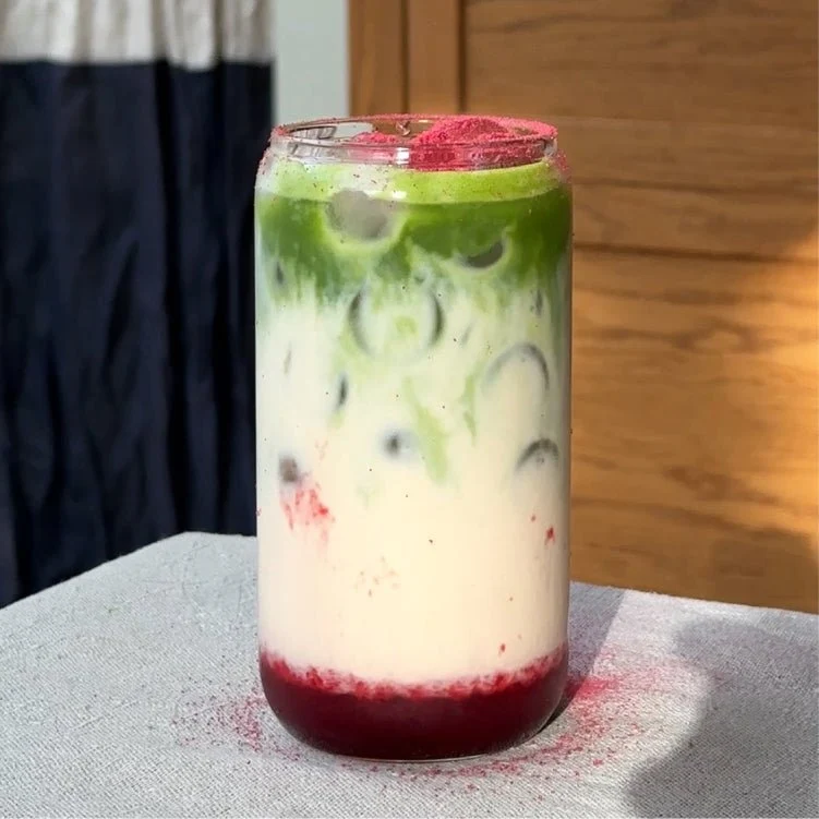 strawberry matcha powder