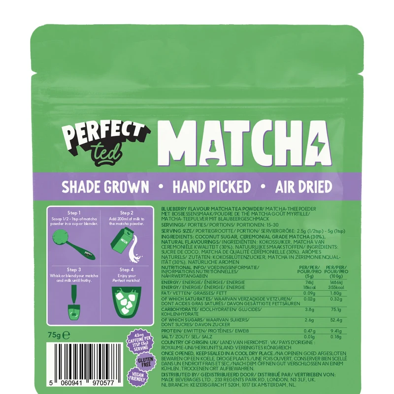 blueberry matcha powder