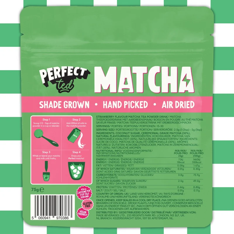 summer berry matcha powder