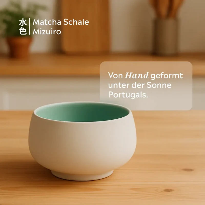 Matcha Schale (Chawan) Mizuiro | Türkis
