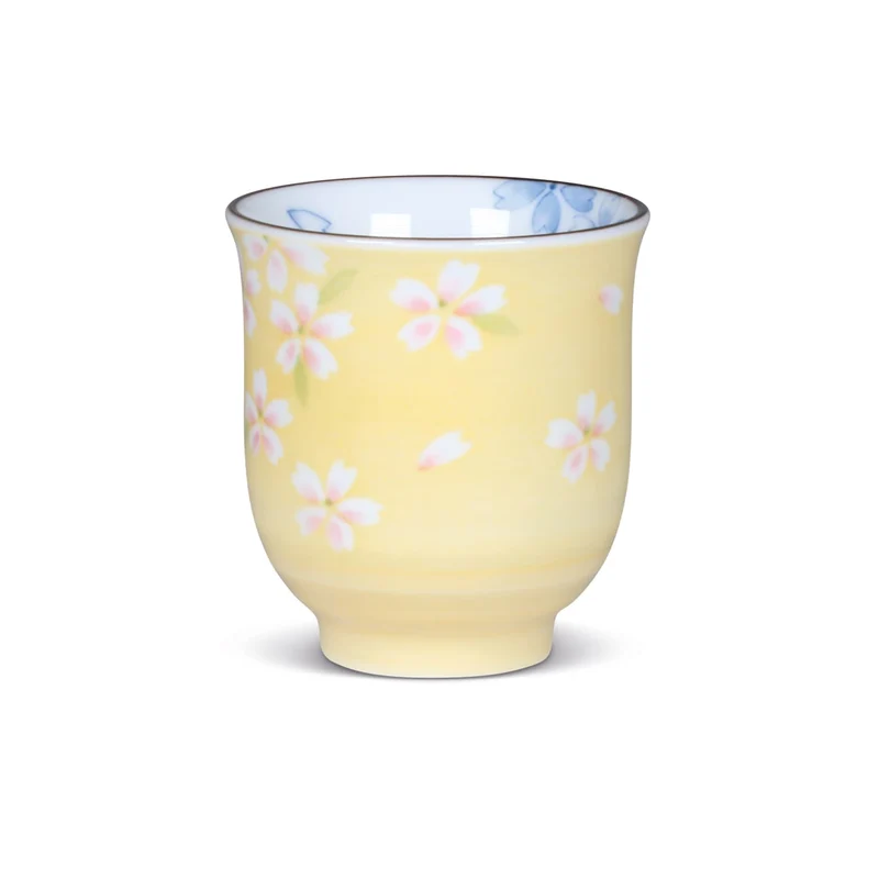 Original Japanische Teetasse mit Blumenmuster (170ml)