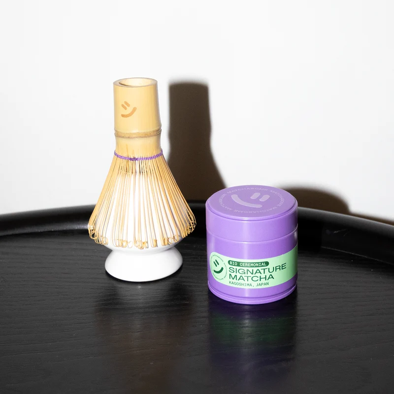 Happy Classic Matcha Whisk (Purple Thread)