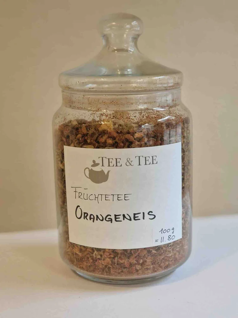 Früchtetee Orangeneis