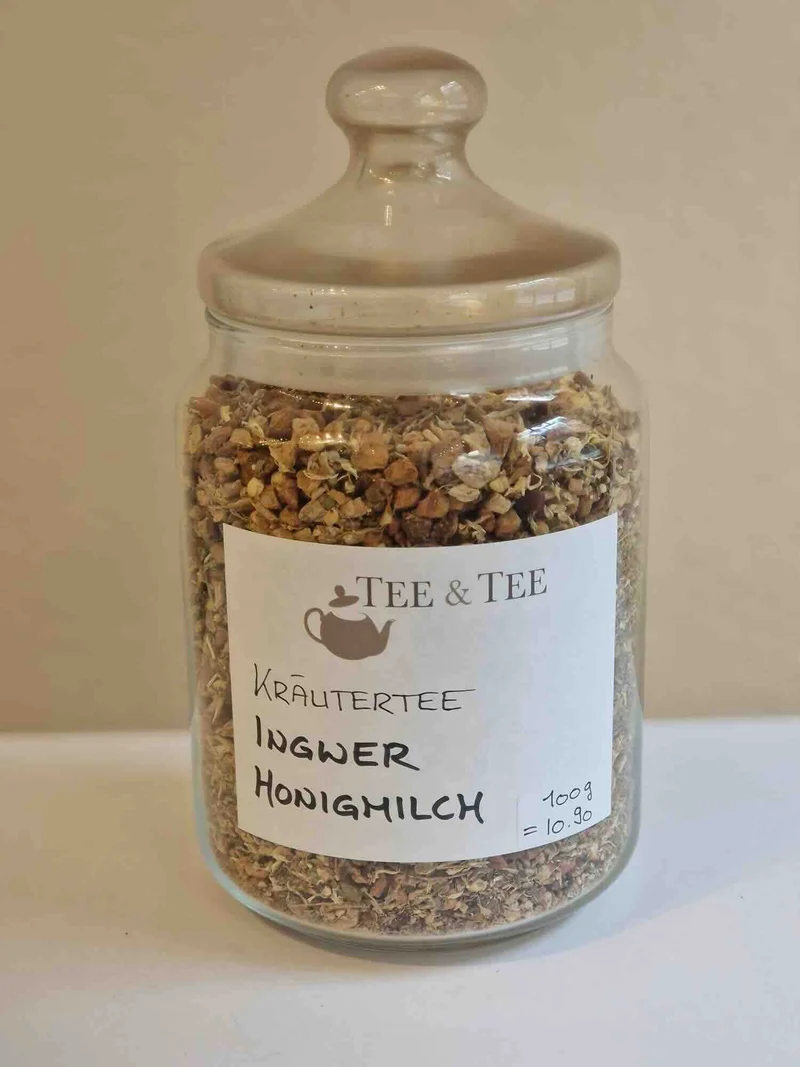 Kräutertee Ingwer Honigmilch