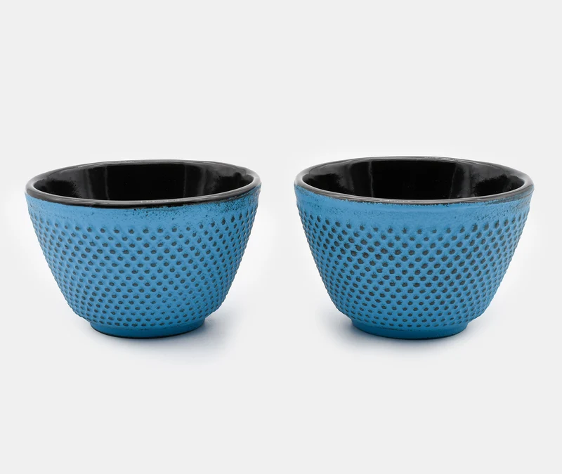 Cast Iron Tea Cup Pair