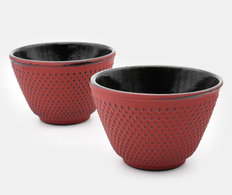 Cast Iron Tea Cup Pair