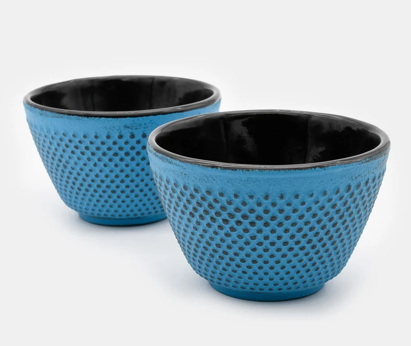 Cast Iron Tea Cup Pair