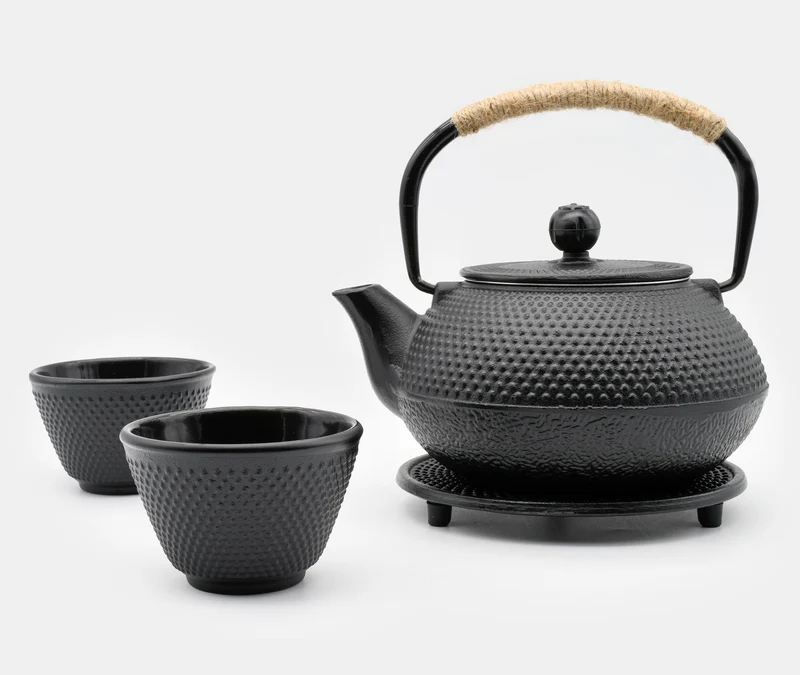 Cast Iron Tea Set 800ml - Black