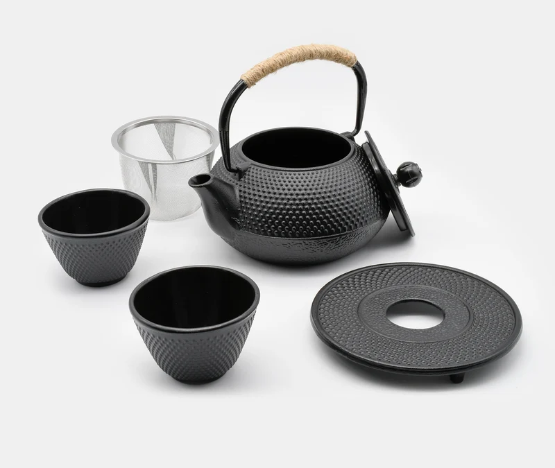 Cast Iron Tea Set 800ml - Black
