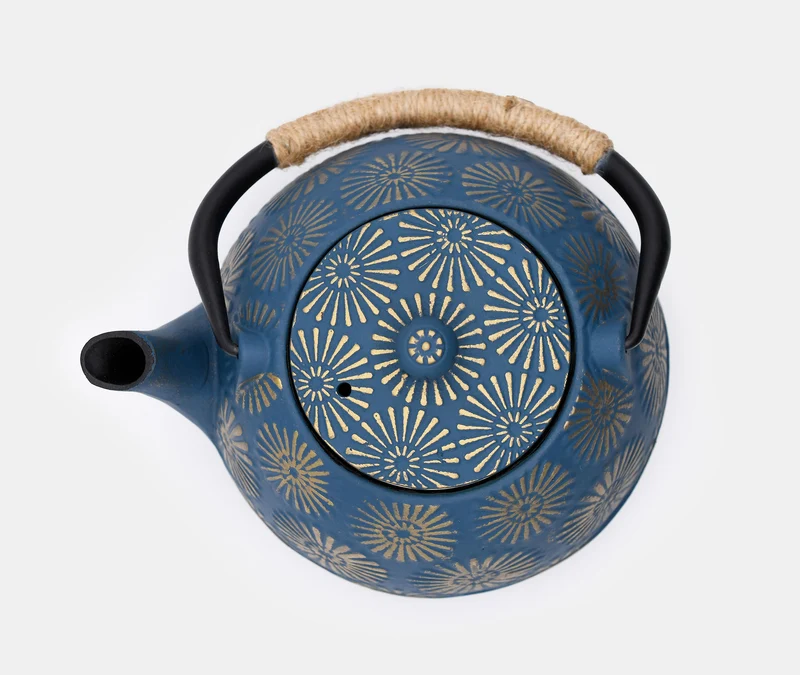 Cast Iron Teapot Chrysanthemum 1.2L