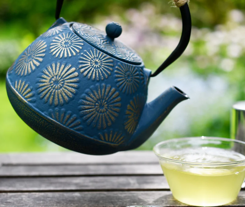 Cast Iron Teapot Chrysanthemum 1.2L