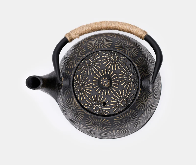 Cast Iron Teapot Chrysanthemum 1.2L